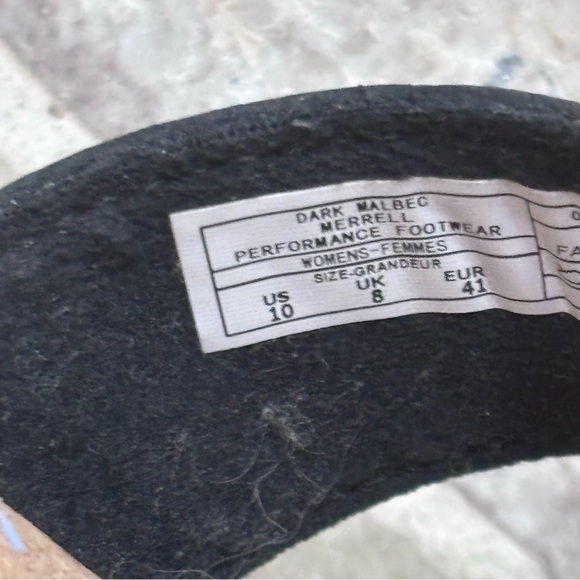 NWOT Merrell Napa Valley Sling Leather Sandals Dark Malbec Women’s 10 Black - Picture 7 of 7